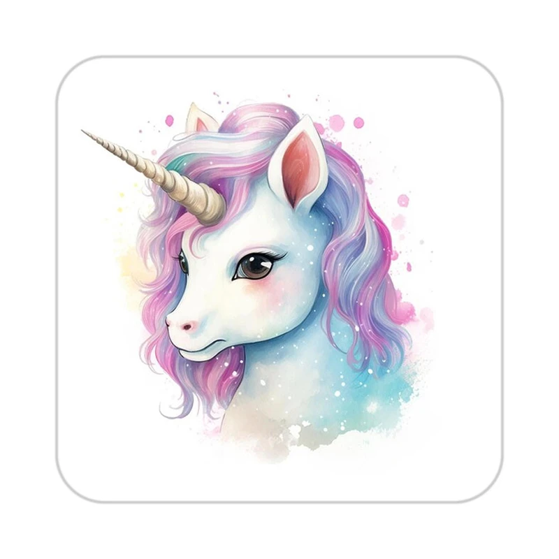 زیر لیوانی کاکتی طرح اسب تک شاخ و یونیکورن مدل mp31729