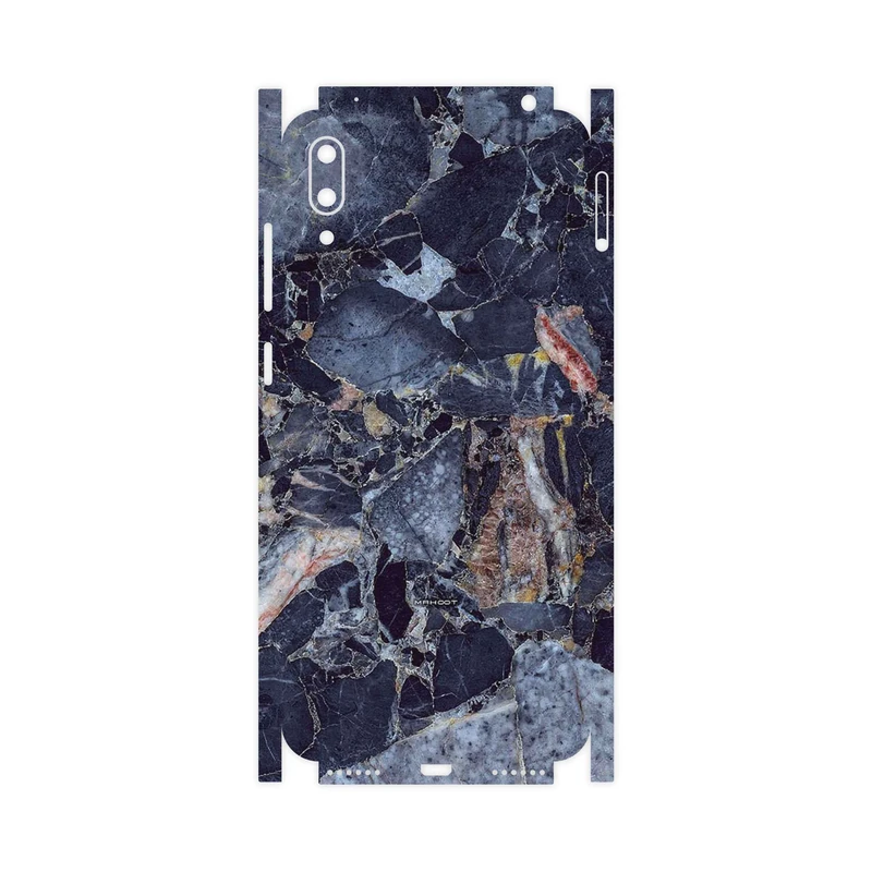 برچسب پوششی ماهوت مدل Broken black marble-FullSkin مناسب برای گوشی موبایل هوآوی Y7 Pro 2019