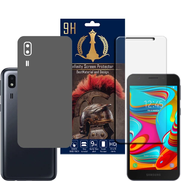 برچسب پوششی اینفینیتی مدل PRO MAX مناسب برای گوشی موبایل سامسونگ Galaxy A2 CORE به همراه محافظ صفحه نمایش
