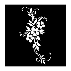 شابلون باتیس آرت طرح گل کد 570