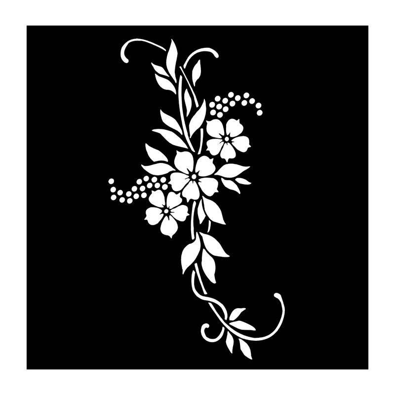  شابلون باتیس آرت طرح گل کد 50-570