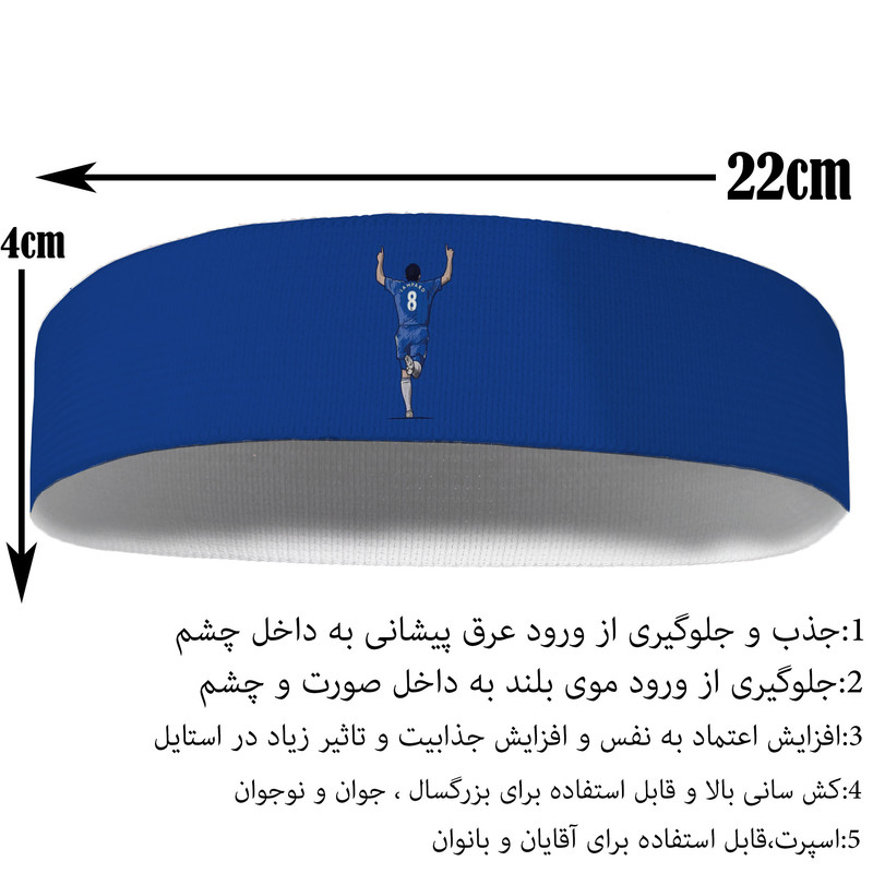 هدبند ورزشی آی تمر مدل لمپارد کد 309