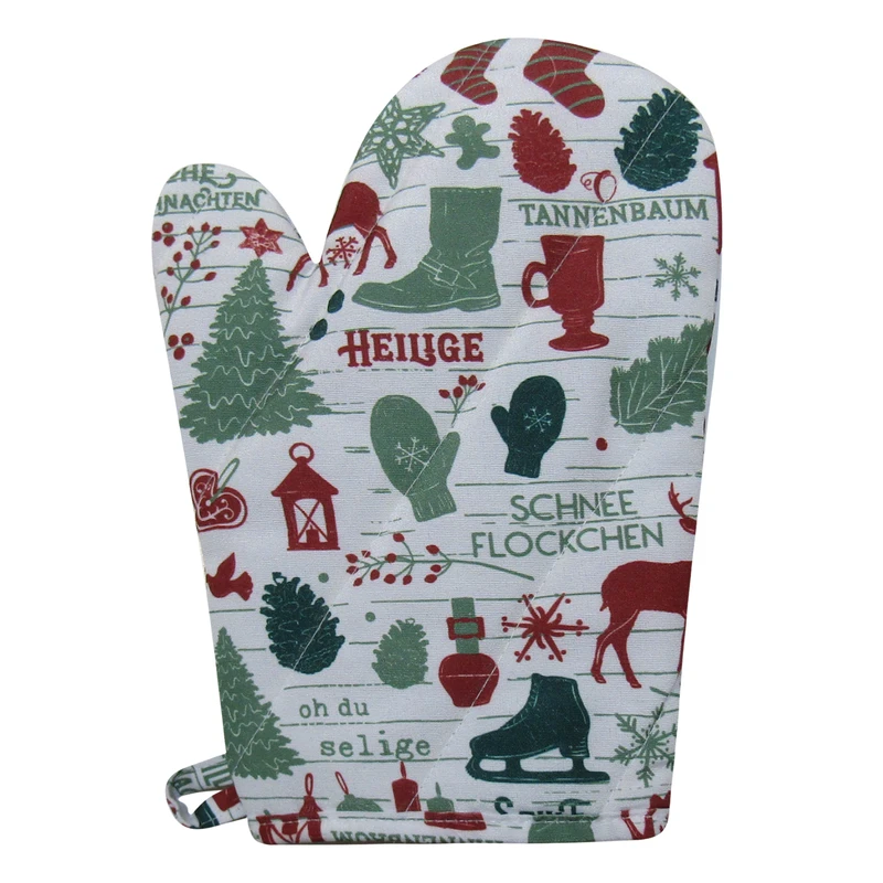 دستکش فر هوم اند لایف مدل میسون طرح کریسمس