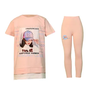 ست تی شرت و شلوار دخترانه مدل دختر و کلاه 18