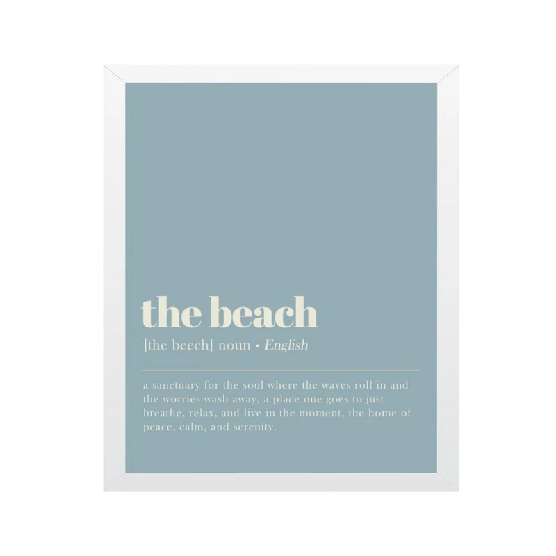 تابلو مدل دیکشنری تعریف ساحل