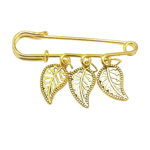 سنجاق سینه زنانه مدل برگ کد 2