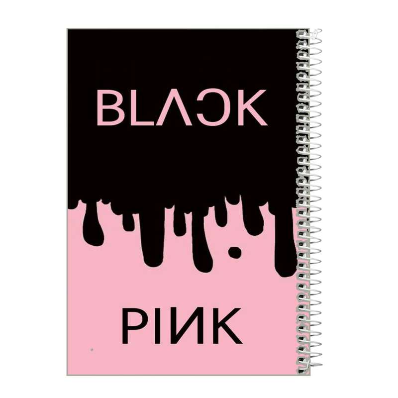 دفتر زبان 60 برگ طرح بلک پینک کد 4