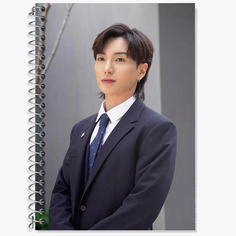 دفتر زبان 50 برگ خندالو مدل سه خط طرح لیتوک گروه سوپر جونیور Super Junior کد 21460
