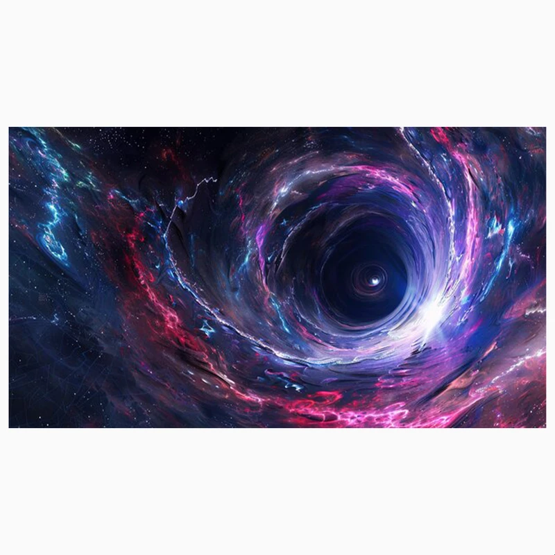 فرش پارچه‌ای مدل فرشینه طرح کهکشان و سیاهچاله کد AR3058828