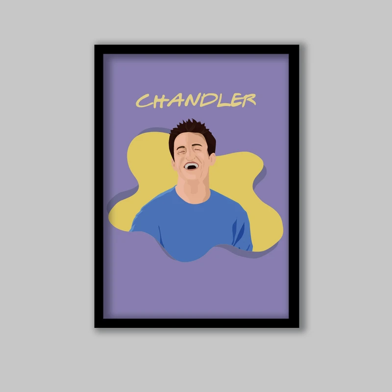 تابلو مدل چندلر سریال فرندز Friends کد LA-G10815-2