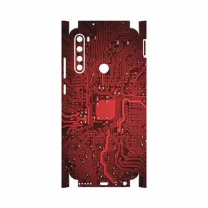 MAHOOT Red Printed Circuit Board-FullSkin Cover Sticker for Xiaomi Redmi Note 8
