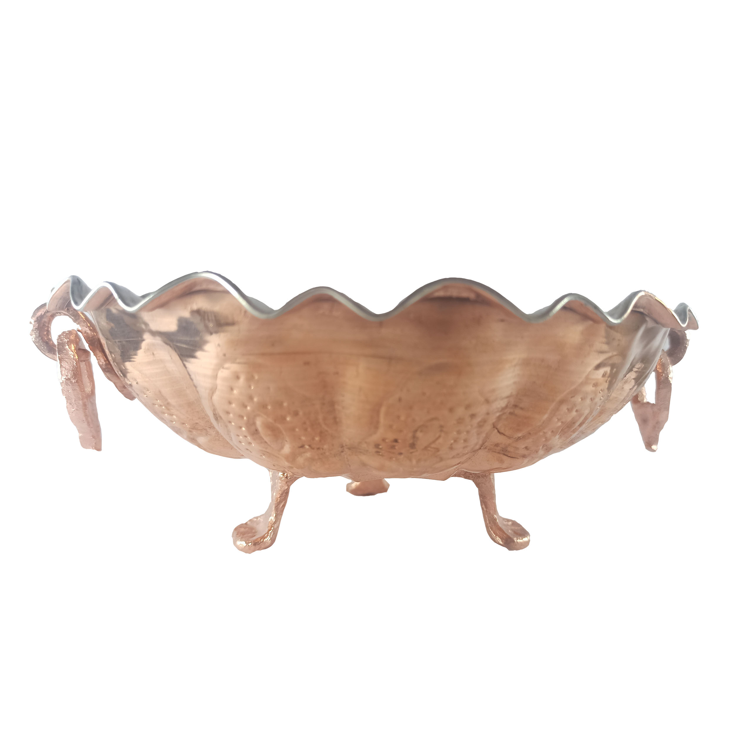 میوه خوری مسی مدل پایه دار کد mp01