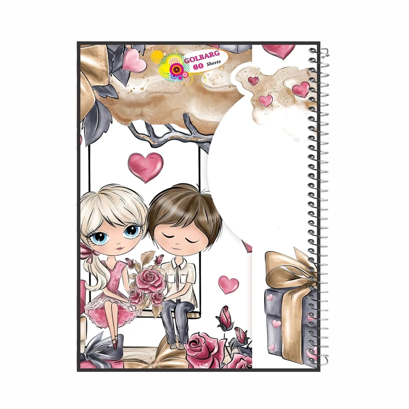 دفتر مشق 60 برگ گلبرگ کد 60486