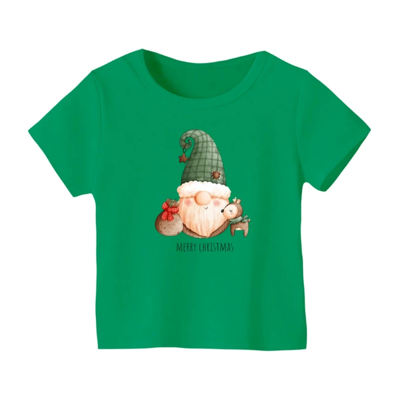 تی شرت آستین کوتاه بچگانه مدل بابانوئل کریسمس کد 48