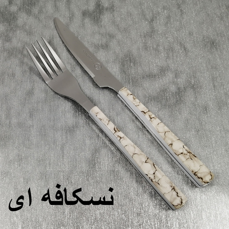 سرویس کارد و چنگال میوه خوری 12 پارچه ام جی مدل STAR