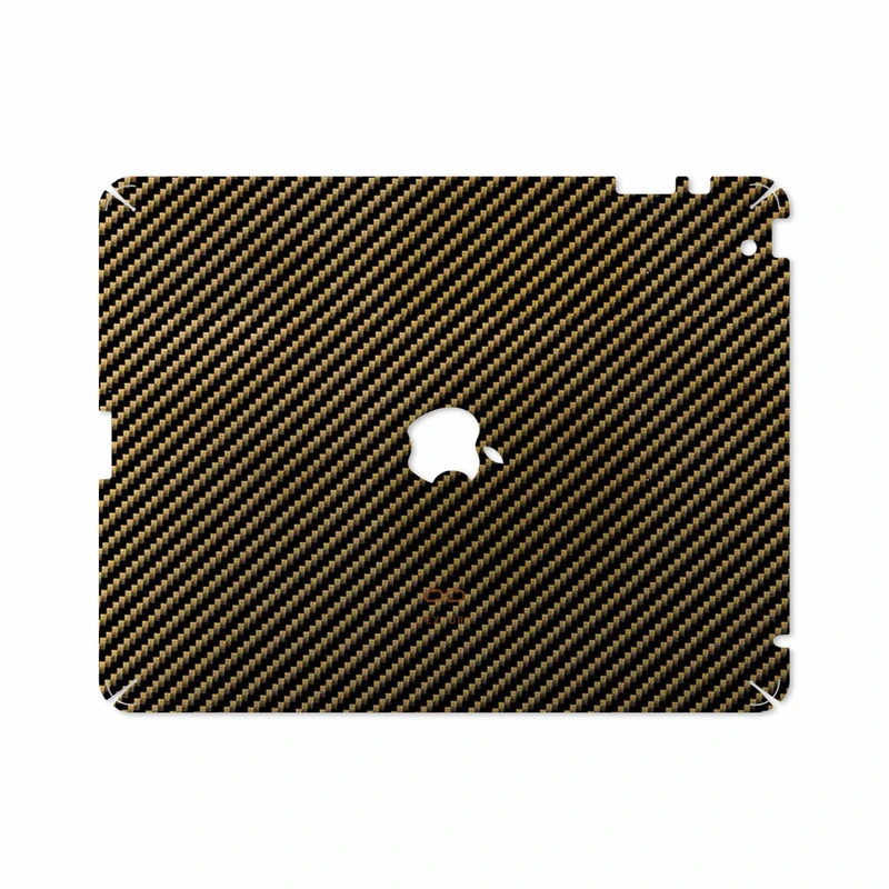 برچسب پوششی ماهوت مدل Glossy-Brown-Fiber مناسب برای تبلت اپل iPad 2 2011 A1396
