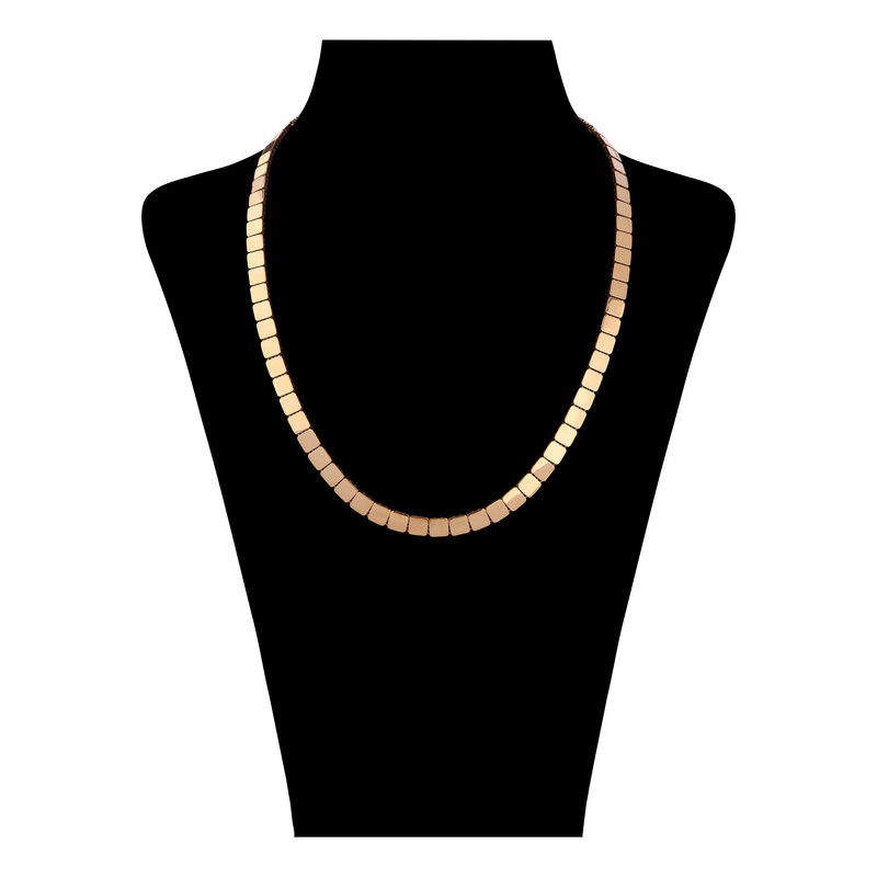 گردنبند طلا 18 عیار زنانه با طرح ونیزی (آجری) صلاحی گلد مدل 17128