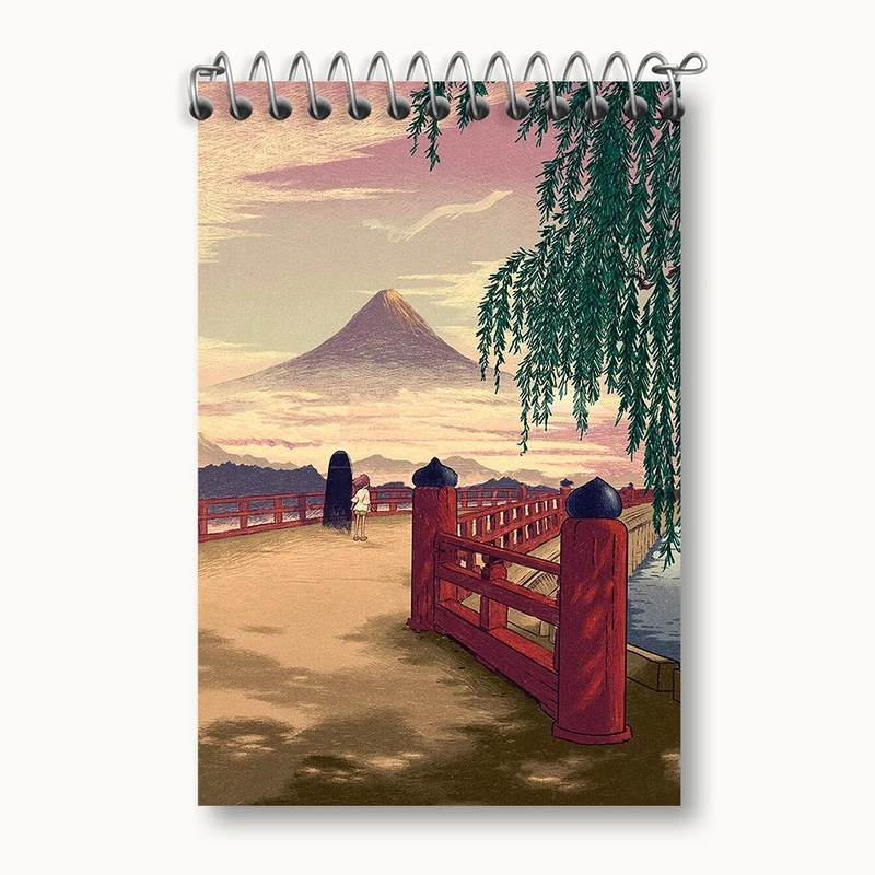 دفتر یادداشت 50 برگ خندالو مدل انیمه شهر اشباح (Spirited Away) کد F1809