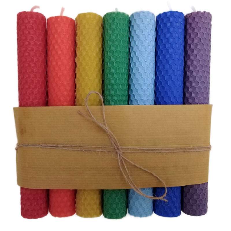 شمع مدل هفت چاکرا بسته 7 عددی