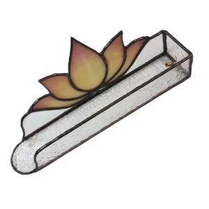 جاعودی شیشه ای طرح نیلوفر آبی