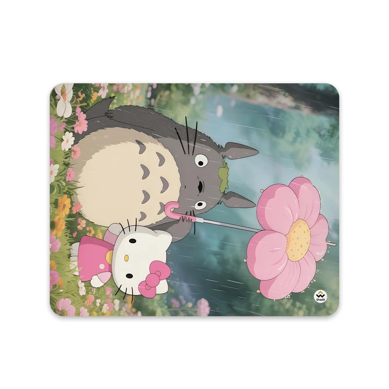 ماوس پد شادیت مدل همسایه من توتورو و هلو کیتی کد1050 سایز 24*19 سانتی متر
