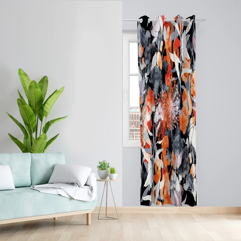 پرده طرح سه بعدی مدل مخمل پانچی کد 2031 z سایز 140x200 سانتی متر