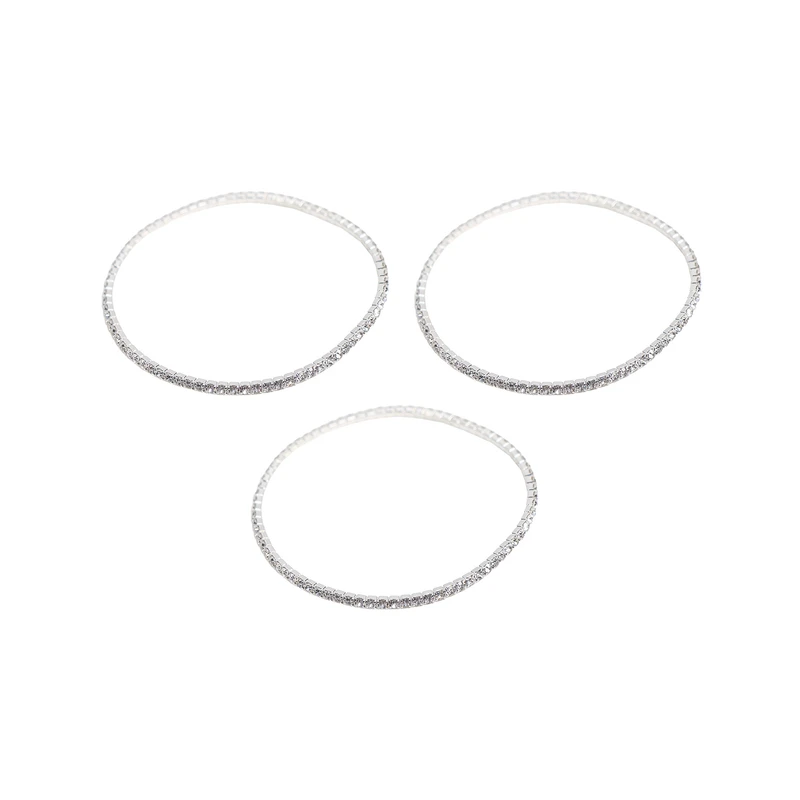 دستبند زنانه مدل تنیسی کشی کد D1 بسته 3 عددی