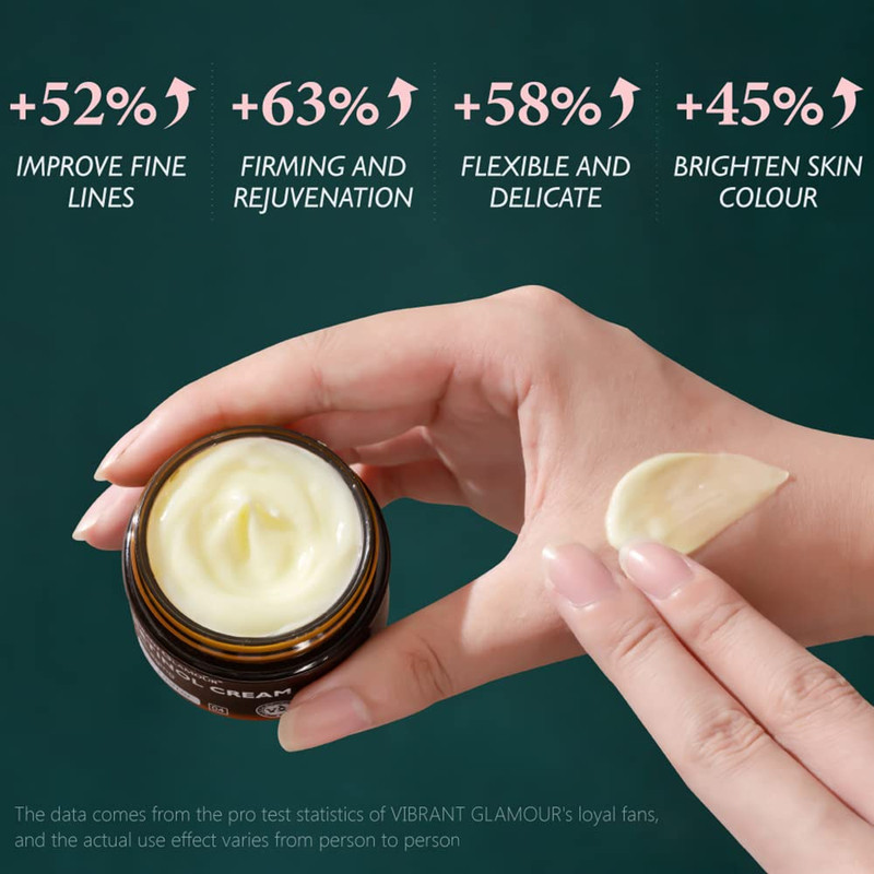 کرم ضد چروک ویبرانت گلمور مدل Retinol وزن 30 گرم