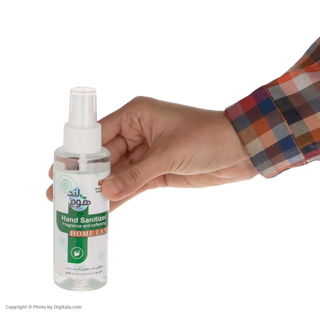 محلول ضد عفونی کننده دست هوم لند مدل 001 حجم 120 میلی لیتر