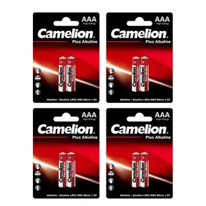  باتری نیم قلمی کملیون مدل Plus Alkaline مجموعه 8 عددی