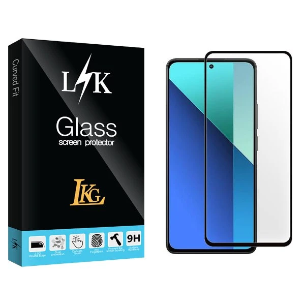 محافظ صفحه نمایش شیشه ای ال کا جی مدل LKK FullGlue مناسب برای گوشی موبایل شیائومی Redmi Note 13 Pro 5G