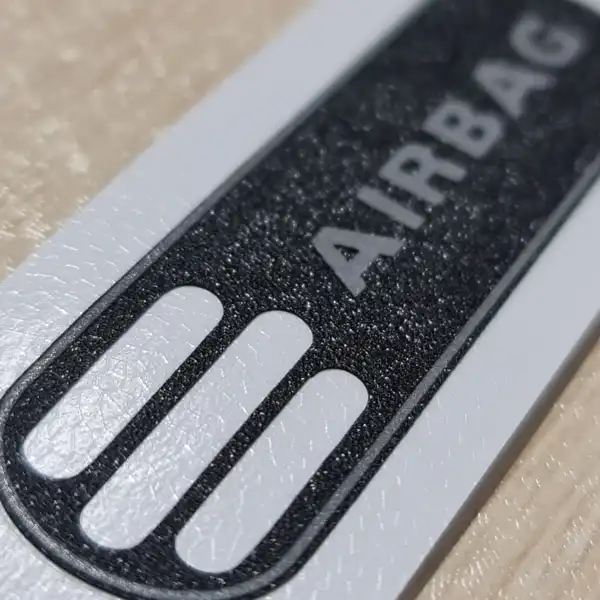 برچسب خودرو طرح ایربگ کد 10805H مناسب برای پژو 206
