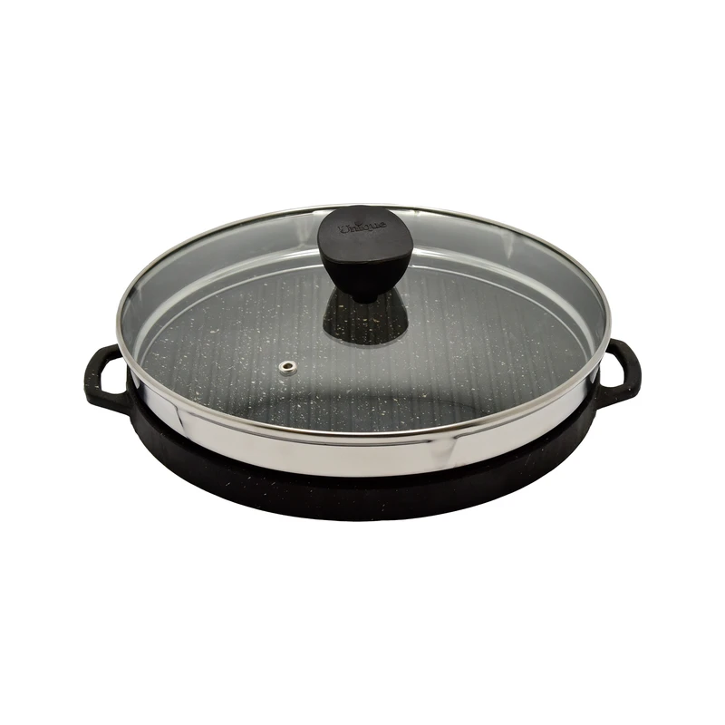 تابه گریل یونیک مدل گرد سایز 30 کد 6003 