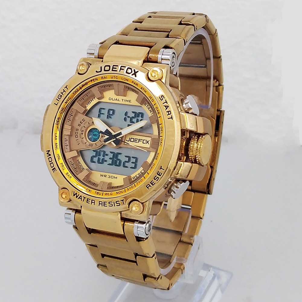 ساعت مچی عقربه‌ای مردانه جی فوکس مدل بندفلزی کد 160