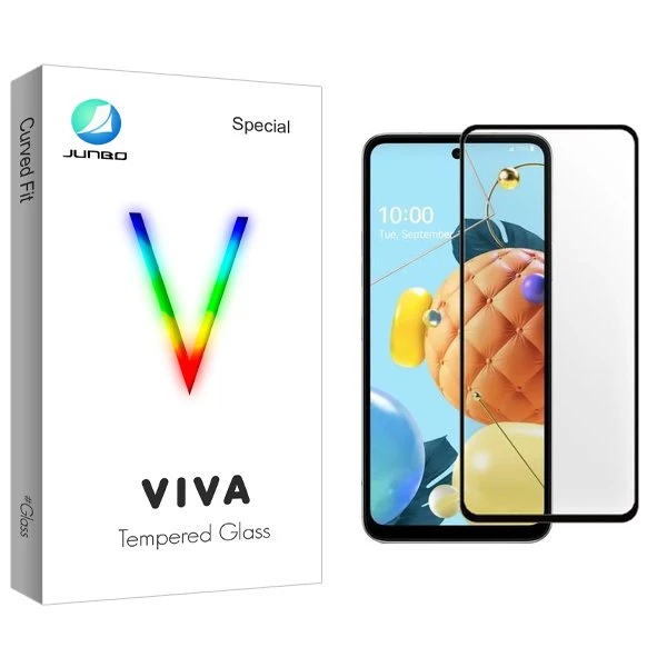 محافظ صفحه نمایش شیشه ای جانبو مدل Viva مناسب برای گوشی موبایل ال جی K62