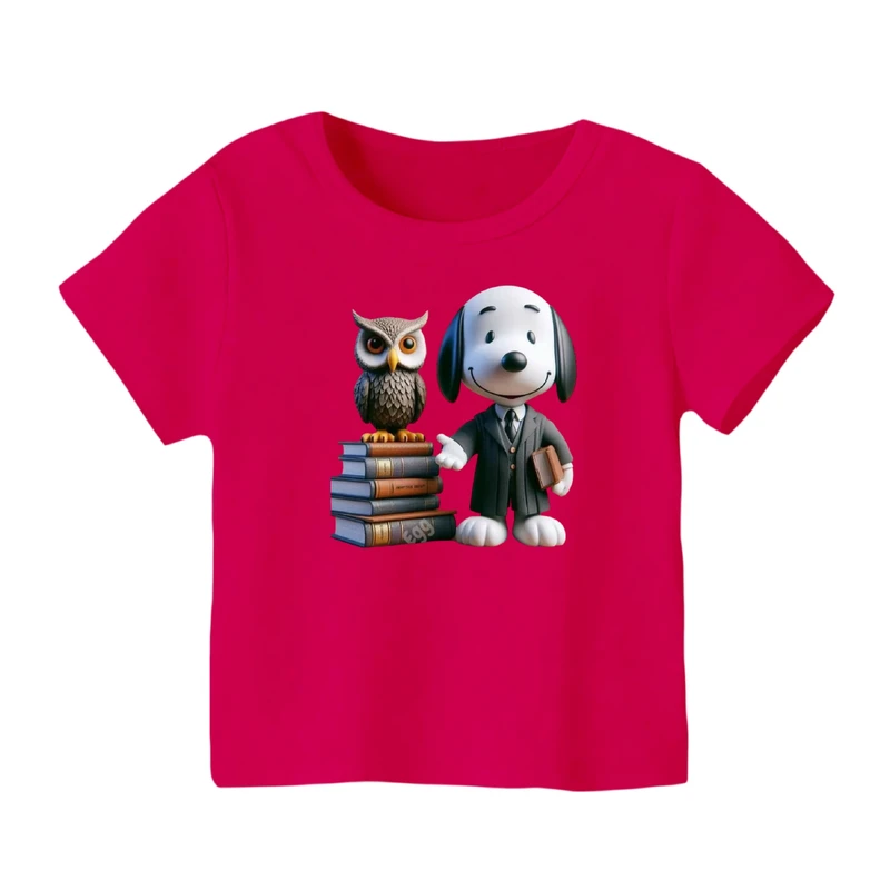 تی شرت آستین کوتاه بچگانه مدل اسنوپی کد ۴۹