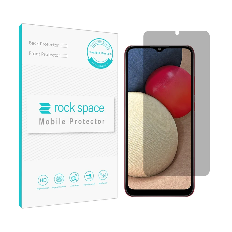 محافظ صفحه نمایش حریم شخصی راک اسپیس کد PRV مناسب برای گوشی موبایل سامسونگ Galaxy A02s
