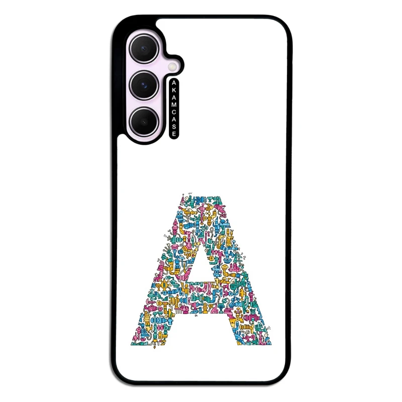 کاور آکام مدل AMC-WSGA35-ALPHADOODLEBET-1 مناسب برای گوشی موبایل سامسونگ Galaxy A35