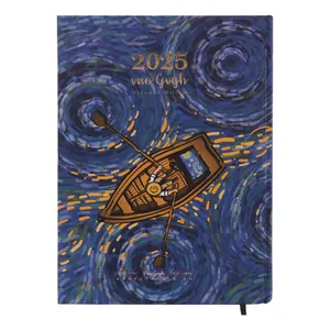 سالنامه سال 2025 برگ تحریر مدل ون گوگ