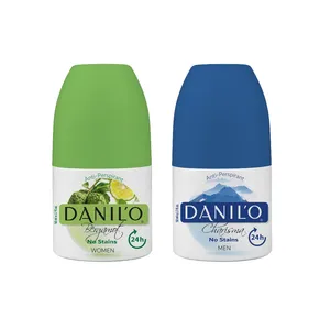 رول ضد تعریق مردانه دنیلو مدل charisma حجم 50 میلی لیتر به همراه رول ضد تعریق زنانه دنیلو مدل bergamot