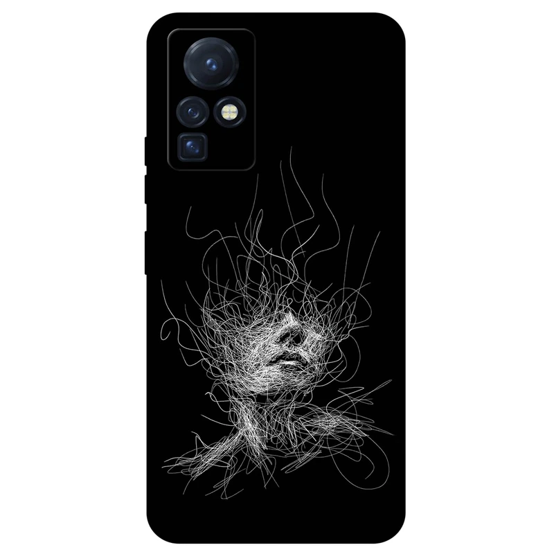 کاور مگافون طرح اسکچ صورت مدل 7423 مناسب برای گوشی موبایل اینفینیکس Zero X / Zero X Pro