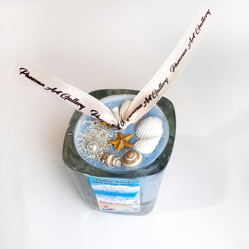 شمع لیوانی مدل دریایی