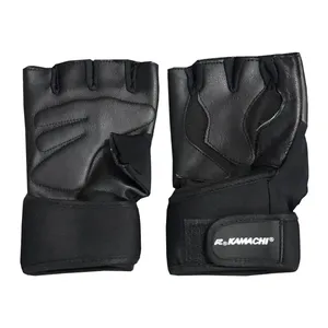 دستکش بدنسازی مردانه کاماچی مدل Leather