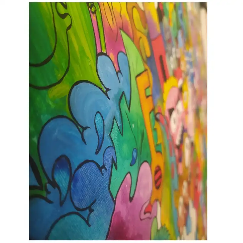 تابلو نقاشی گواش مدل رویای بافته شده