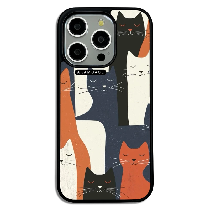 کاور آکام مدل AMC-WA15PRO-CATS-26 مناسب برای گوشی موبایل اپل iPhone 15 Pro