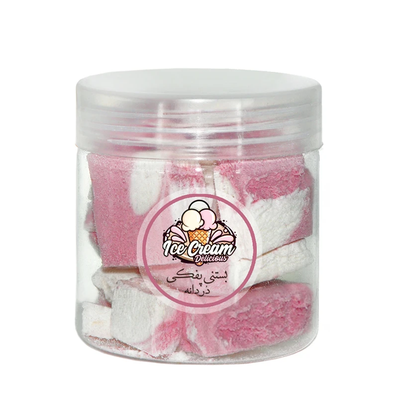 بستنی خشک وانیل توت فرنگی در دانه - 50 گرم