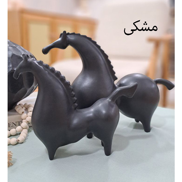 مجسمه مدل اسب مینیمال مجموعه دو عددی