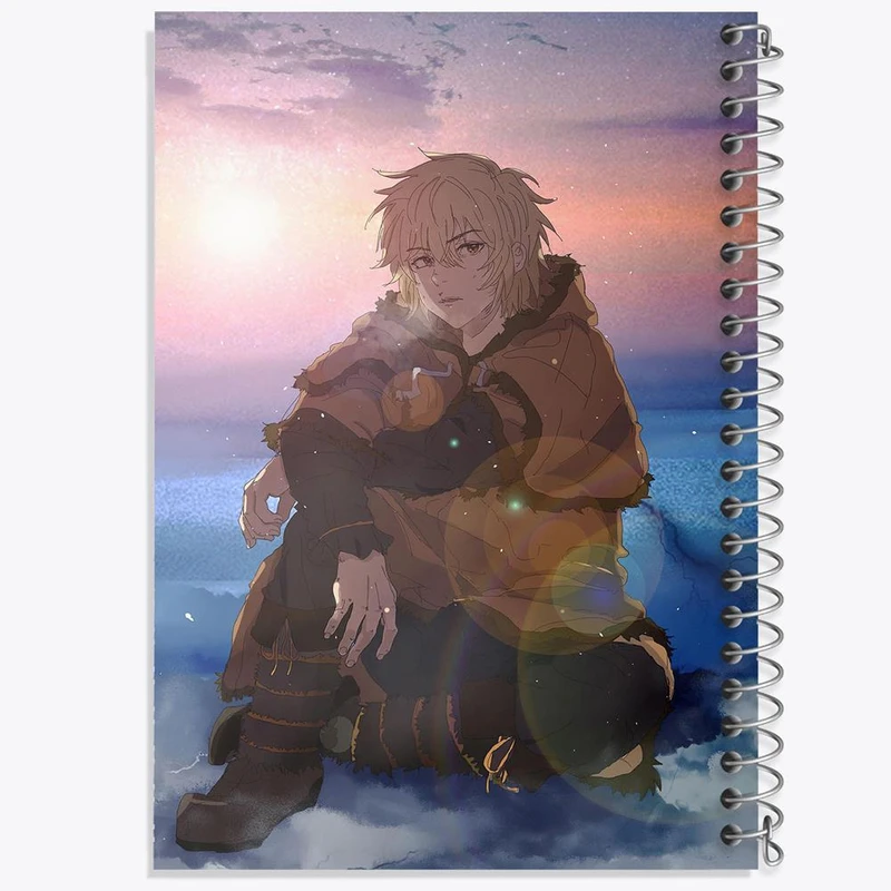 دفتر نقاشی 50 برگ خندالو مدل تورفین انیمه حماسه وینلند Vinland Saga کد 27494