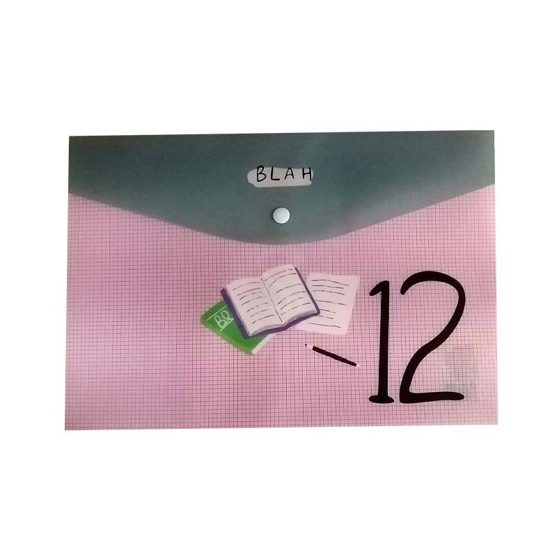 پوشه دکمه دار مدل اعداد کد PP-WJD-294