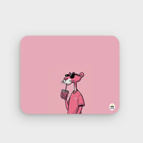 ماوس پد شادیت مدل پلنگ صورتی کد02 سایز24*19 سانتیمتر